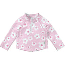 Iplay - Baby Girl Long Sleeve Blossoms Rashguard, Light Pink Image 1