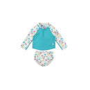 Iplay Baby - UV Protection Sun Shirt & Water Diaper Set,Rainbow Fish Image 1