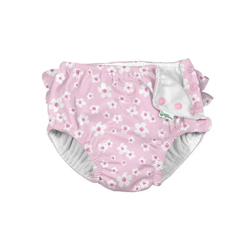 Iplay - Ruffle Snap Reusable Absorbent Swim Diaper, Blossom Image 1