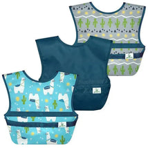 Iplay - Snap & Go Easy-Wear Bibs (3Pk), Aqua Llamas, 9/18 Months Image 1