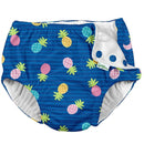 Iplay - Snap Reusable Absorbent Swimsuit Diaper, Blue Pineapple Stripe Image 1