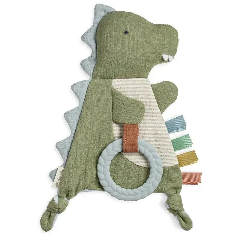 Itzy Ritzy Crinkle Sensory Toy W/Teether- Dino Image 1