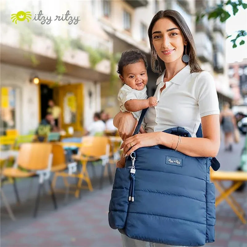 Itzy Ritzy - Dream Convertible Sapphire Starlight Diaper Bag Image 3