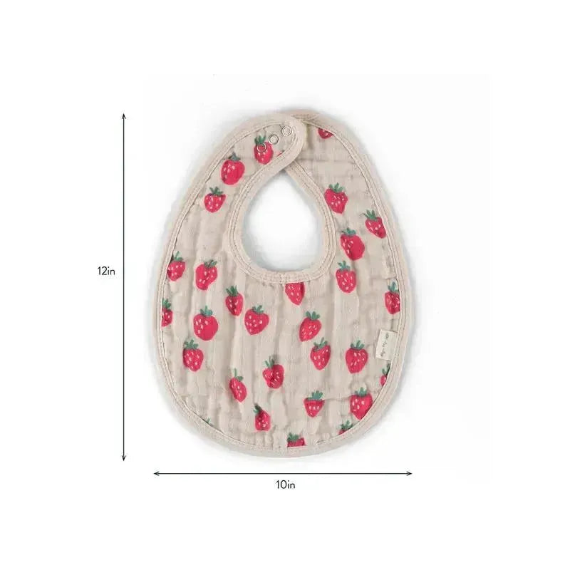Itzy Ritzy - Itzy Bibs™, Strawberries + Cream  Image 5