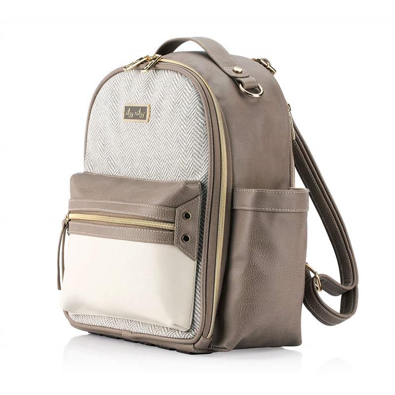 Itzy Ritzy - Diaper Bag Mini Backpack Vanilla Latte Image 2