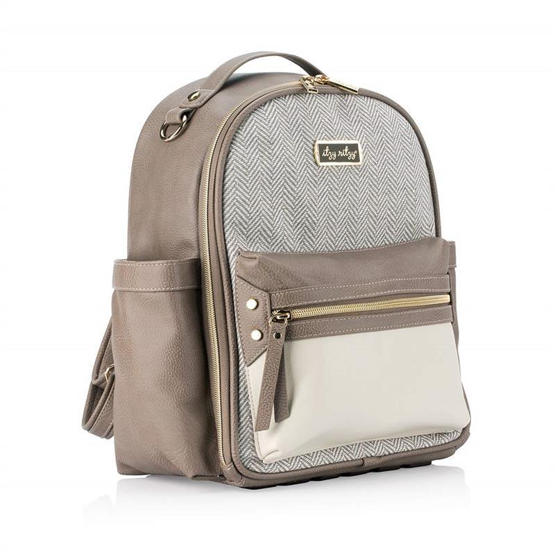 Itzy Ritzy - Diaper Bag Mini Backpack Vanilla Latte Image 3