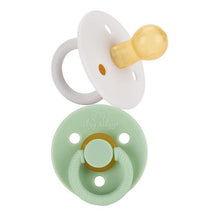 Itzy Ritzy Natural Rubber Pacifiers, Set of 2 Mint & White Image 1