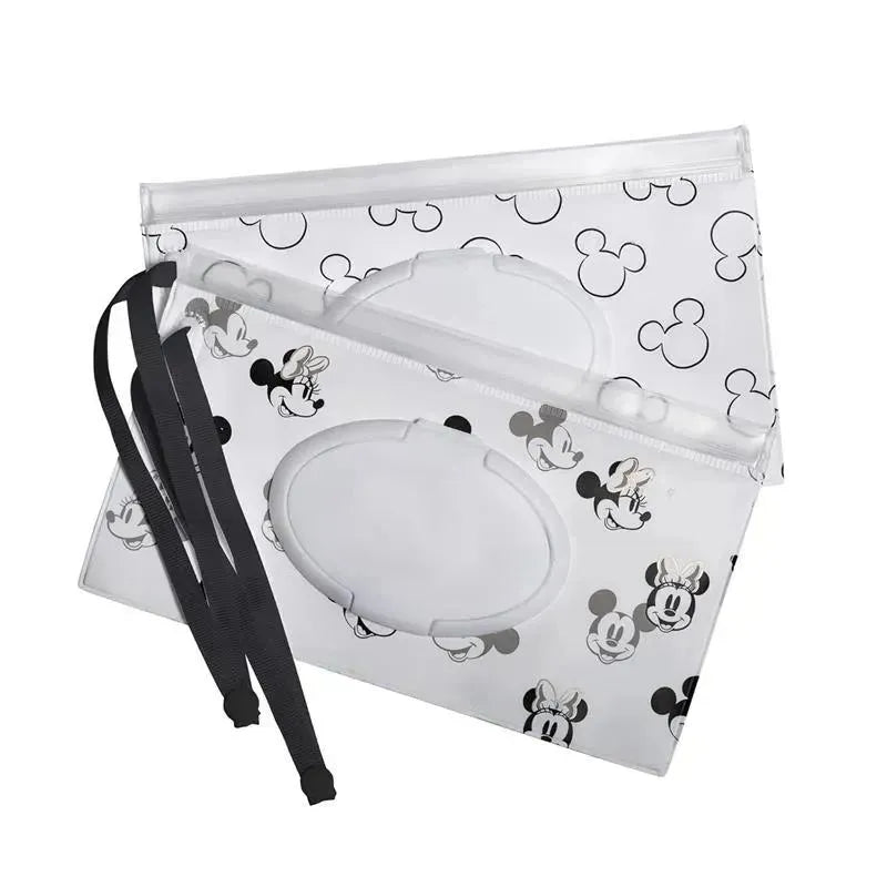 J.L. Childress - Disney Baby Reusable Wet Wipes Case, 2-Pack, Mickey and Minnie Mouse Image 4