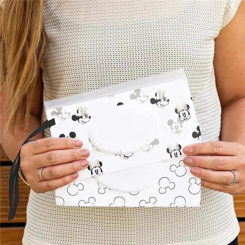 J.L. Childress - Disney Baby Reusable Wet Wipes Case, 2-Pack, Mickey and Minnie Mouse Image 6