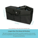 J.L. Childress - Single & Double Stroller Travel Bag - Black Image 2