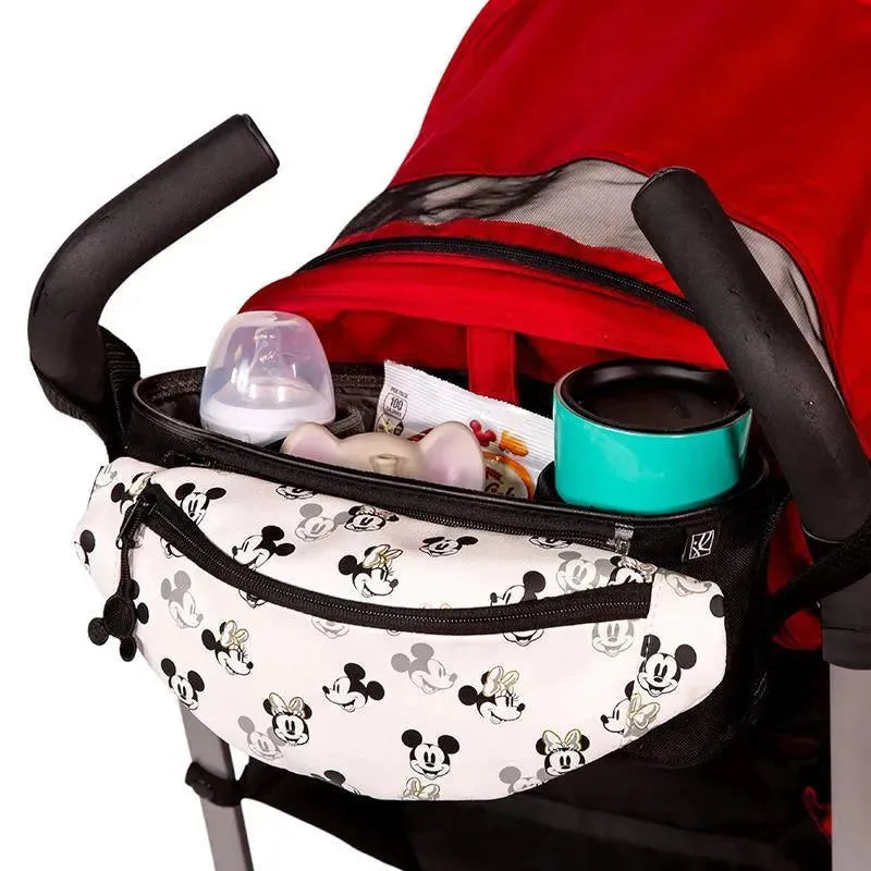 J.L. Childress Stroller Organizer, Mickey Minnie White Image 1