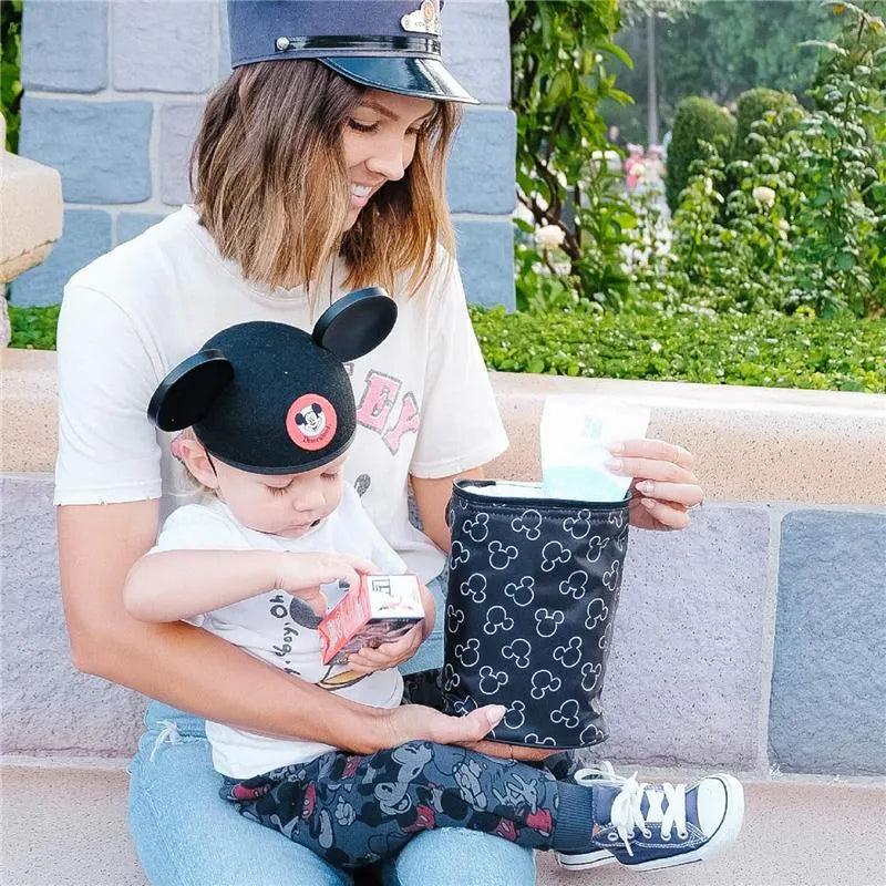 J.L. Childress - Disney Twocool Double Bottle Cooler with ice pack, Mickey Black Image 4