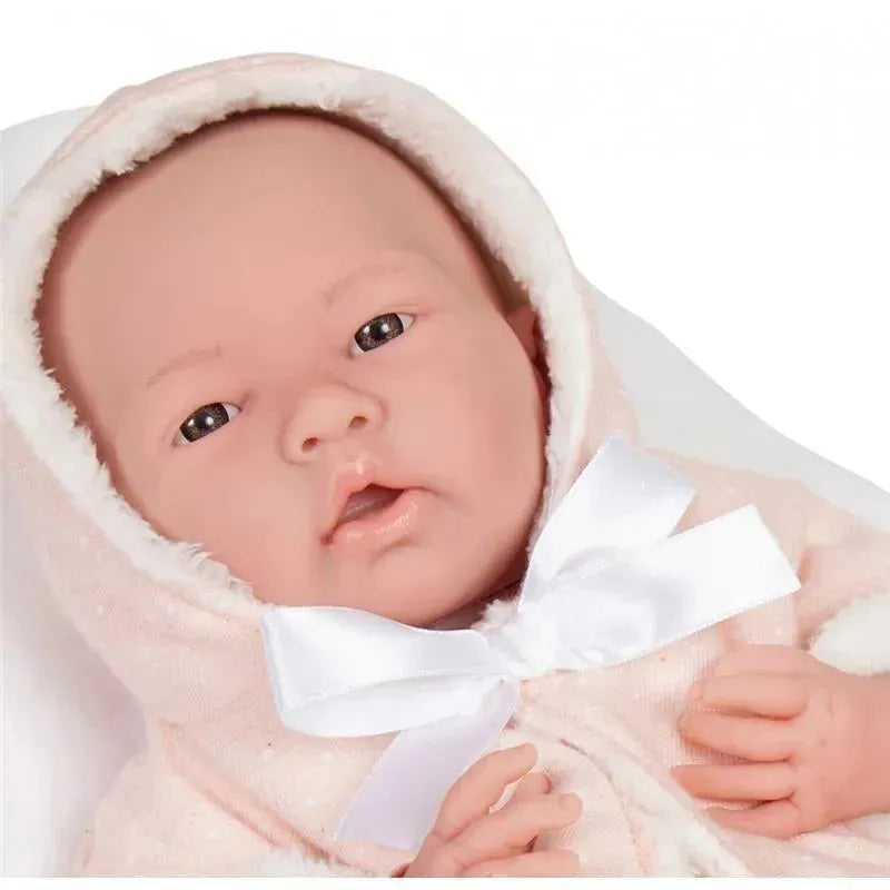 Jc Toys La Newborn All-Vinyl In Pink Coat And Outfit W/ Animal Friend Image 3