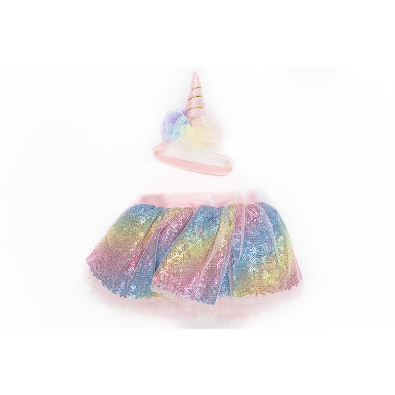 Jlika - Newborn Baby Girl Unicorn Tutu Set Skirt And Headband Image 1