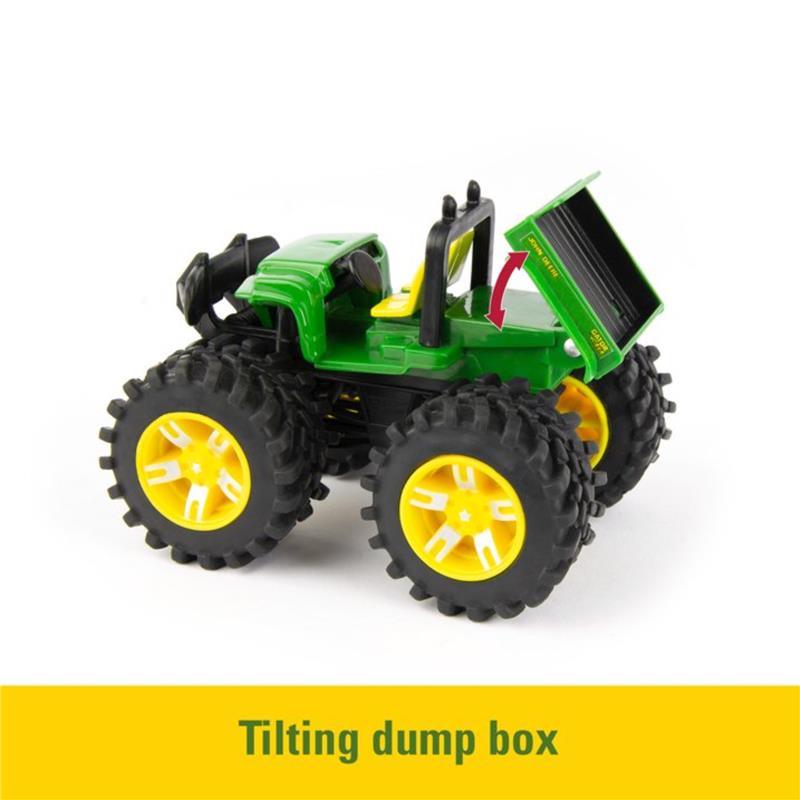 John Deere - Monster Treads Vehicle 2 Toy Pack - Tractor With Loader And Gator Image 3