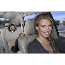  SBKDPT Espejo de coche para bebé, pantalla HD de 4.3 pulgadas,  espejo retrovisor de bebé, a prueba de golpes, visión nocturna ajustable de  360°, espejo de bebé para gemelos para asiento