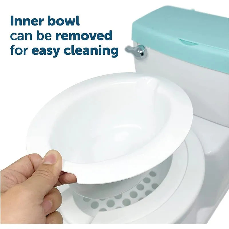 Jool Baby - Real Feel Potty with Wipes Storage, Aqua Image 3
