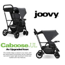 Joovy - Caboose UL Sit and Stand Double Stroller - Jet Black Image 3