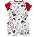 Jordan Baby - Fun Flight Romper, White And Red Image 2