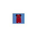 Jordan Baby Boy Jumpmen Romper, Red & Black with Lettering Image 1