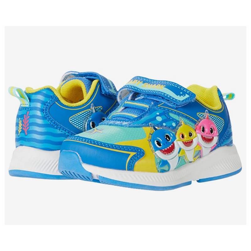Josmo - Toddlers Baby Shark Sneakers, Blue Image 1