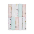 Just Born - 10Pk Love and Sugar Washcloths, Pink Image 1