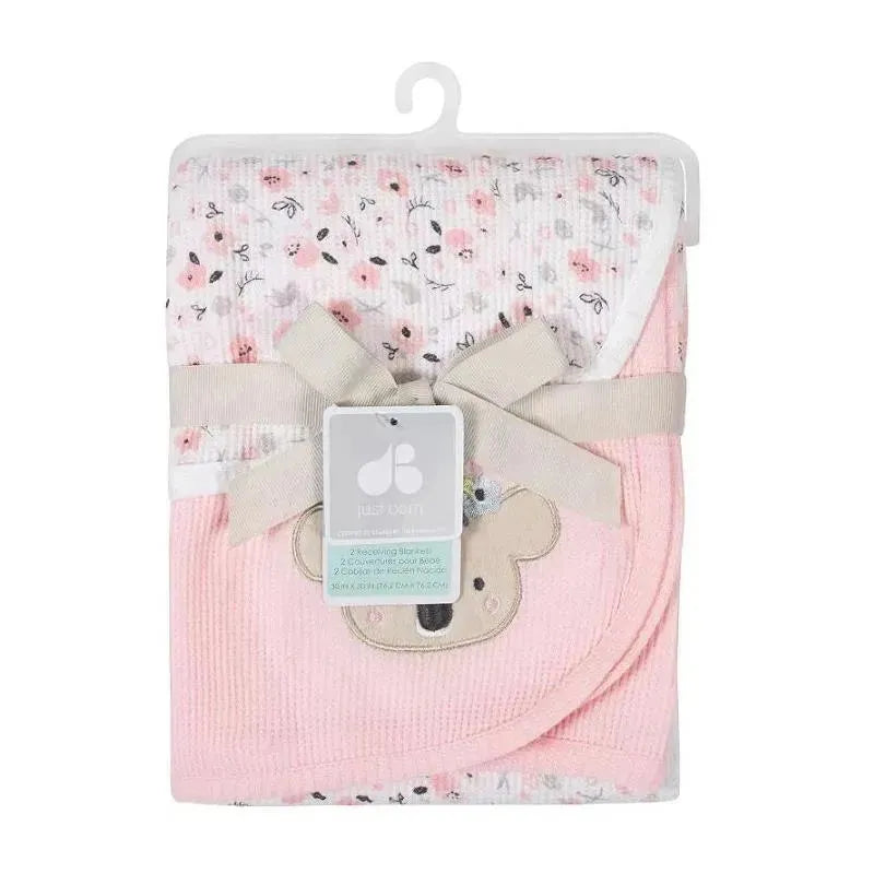 Just Born - 1Pk Suedeplush Blanket, Floral Koala Image 2