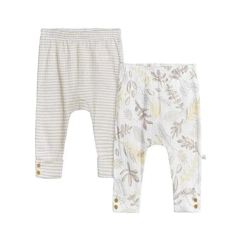 Just Born - 2Pk Baby Neutral Pant, Neutral Foliage Image 1