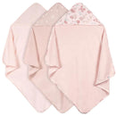 Just Born - 3Pk Hooded Towels Baby Girl Pink Image 1