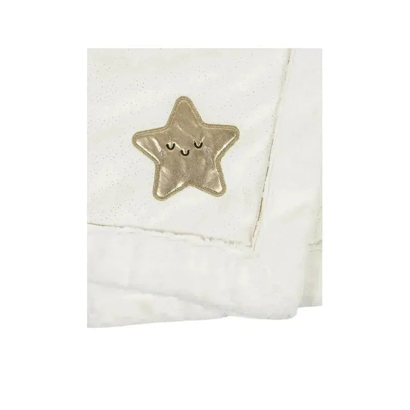 Just Born - Baby Neutral Plush Blanket, Star Image 3