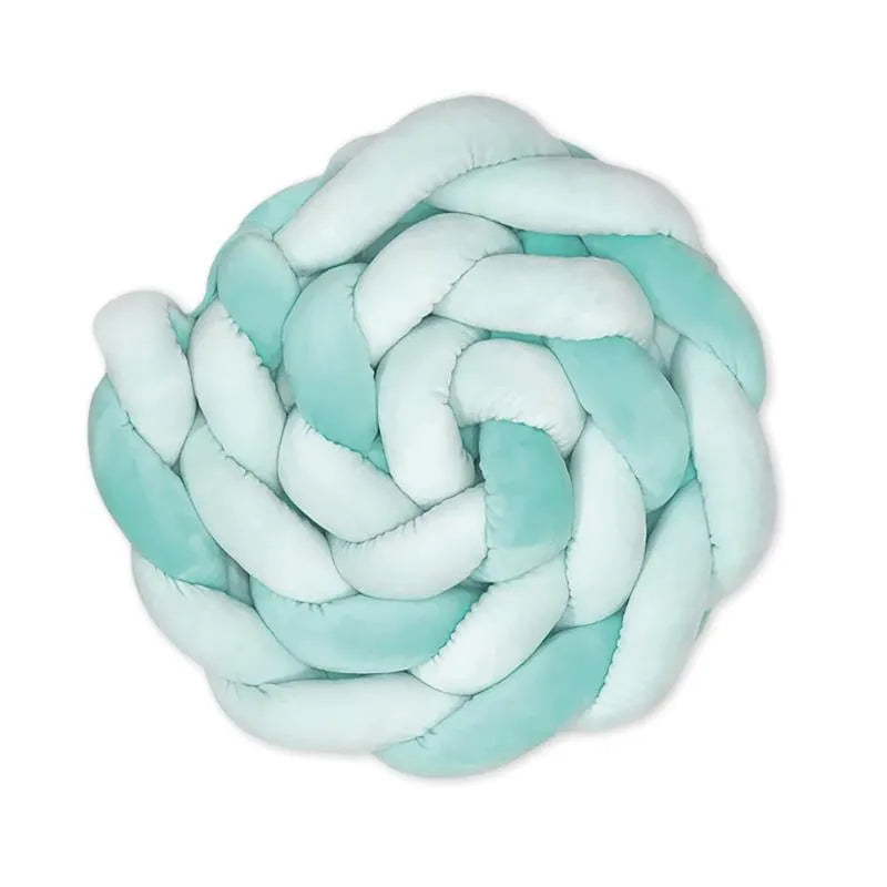 Kalencom - Braided Crib Bumper, Mint Image 1