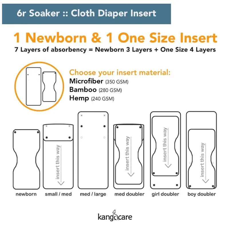 Kanga Care - 6R Soaker Microfiber, 5 Pk Image 2