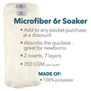 Kanga Care - 6R Soaker Microfiber, 5 Pk Image 4