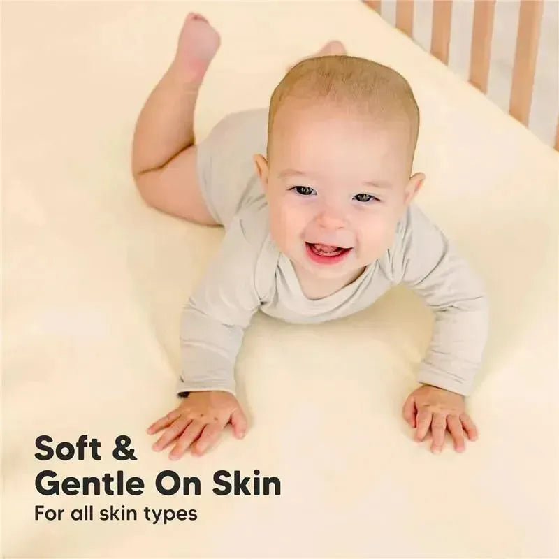 Keababies - 2-Pack Organic Cotton Fitted Crib Sheet, Pecan Image 8