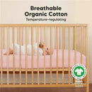 Keababies - 2-Pack Organic Cotton Fitted Crib Sheet, Rose Image 8