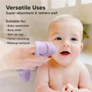 Keababies - 6-Pack Baby Wash Cloths, Soft Lilac Image 9