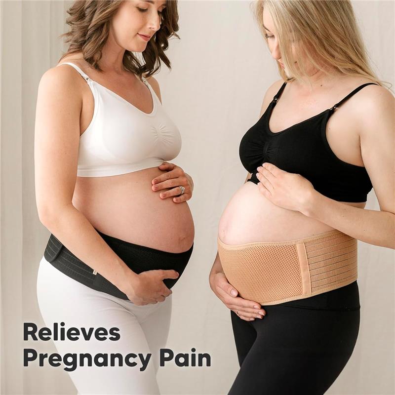 KeaBabies - Maternity Belly Bands for Pregnant Women, Black Image 3