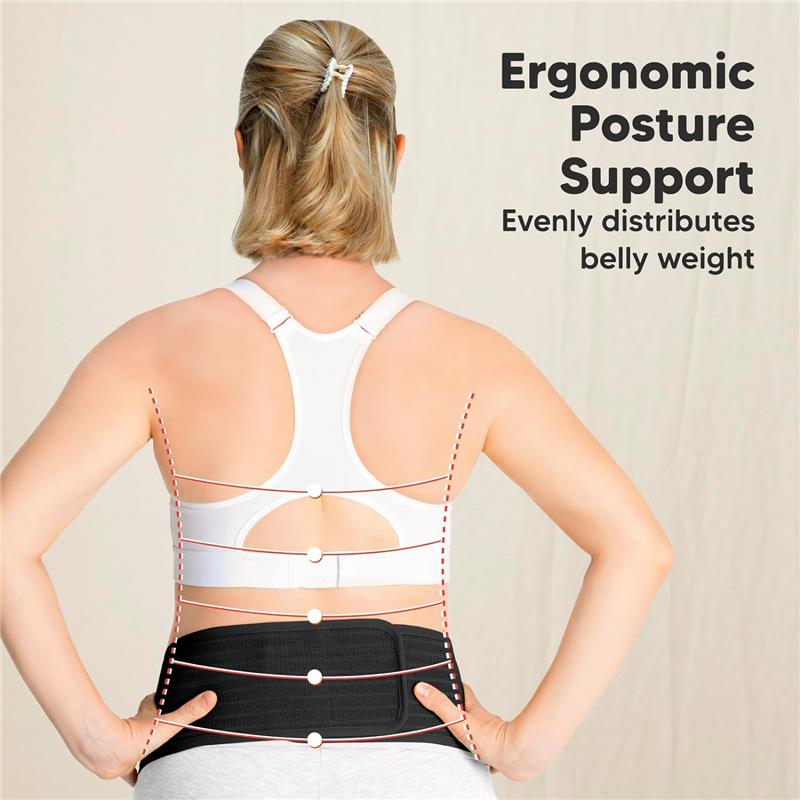 KeaBabies - Maternity Belly Bands for Pregnant Women, Black Image 6