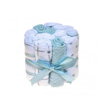 Kidicomfort 12Pck Blue Cotton Baby Washcloths.