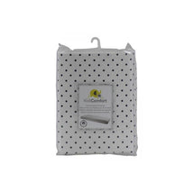 Kidicomfort Cotton Fitted Sheet, Dotted Navy Image 1