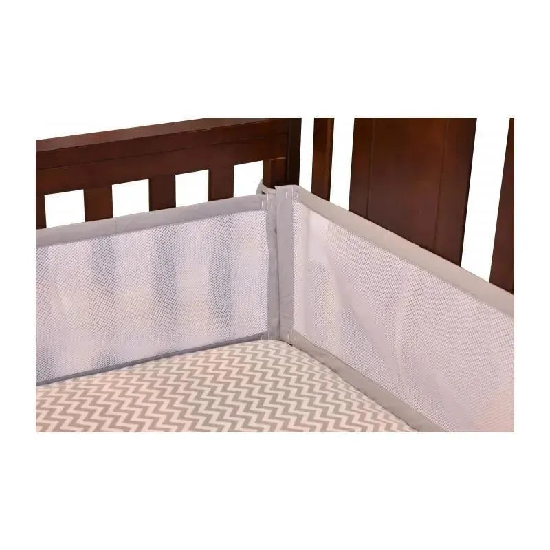 Kidiway Kidilove Grey 3D Mesh Bumper Pads For Baby Crib Image 5