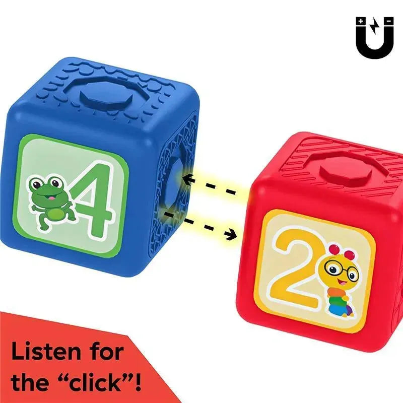 Kids II - Baby Einstein Connectables 6 Piece Set STEAM Learning Magnetic Blocks Image 7