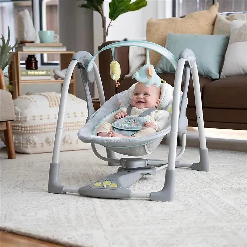 Kids II - Ingenuity 5-Speed Portable Baby Swing with Music Image 7