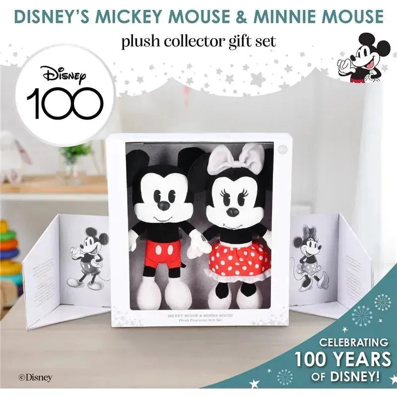 Kids Preferred - Disney 100 Anniversary Baby Mickey Mouse and Minnie Mouse 2 Piece Plush Collector Set Image 6