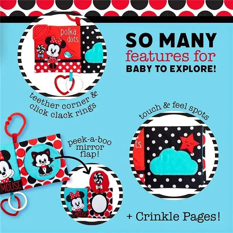 Kids Preferred - Disney Black & White Minnie Soft Book Image 3