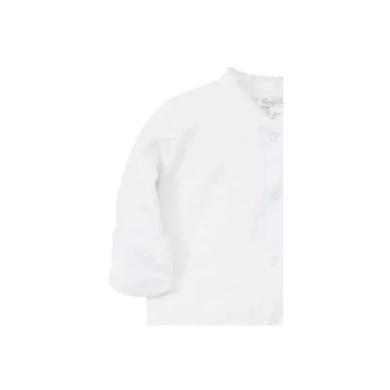 Kissy Kissy - Baby Boy Footie with Hand Smocking, White Image 2