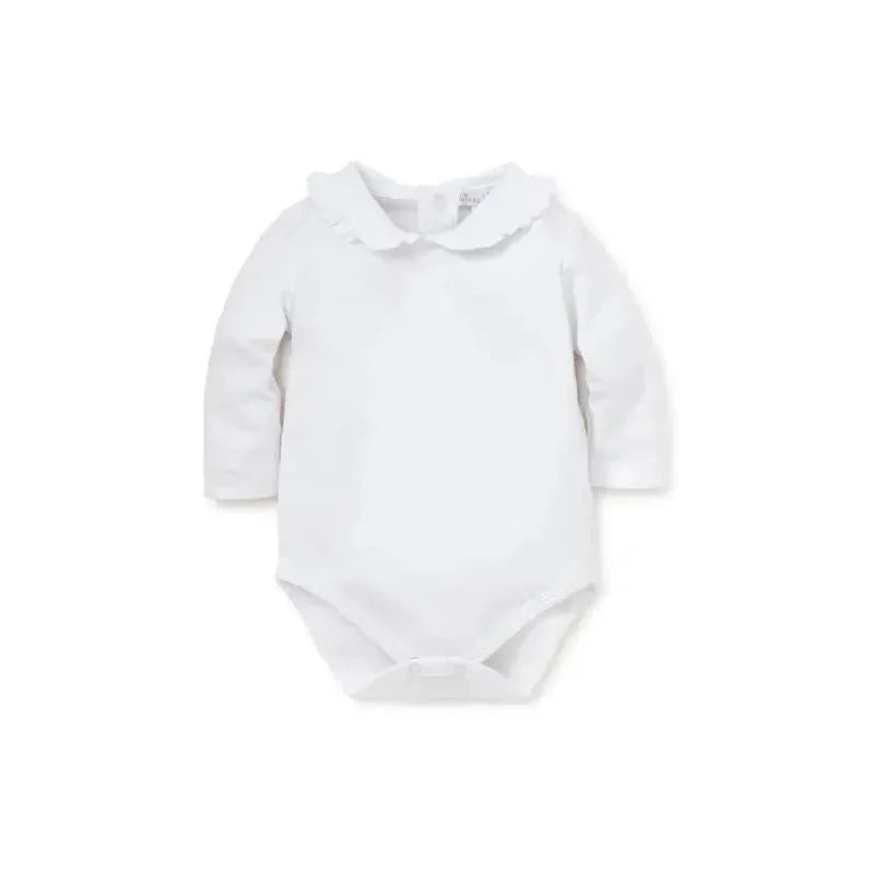 Kissy Kissy - Baby Girl Long Sleeve Bodysuit With Ruffle Collar, White Image 1