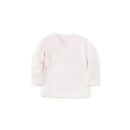 Kissy Kissy Pointelle Long Sleeve Cross Tee, Pink Image 1