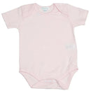 Kissy Kissy - Baby Girl Pointelle Short Sleeve Bodysuit, Pink Image 1