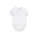 Kissy Kissy - Baby Short Sleeve Bodysuit With Collar, White Image 1